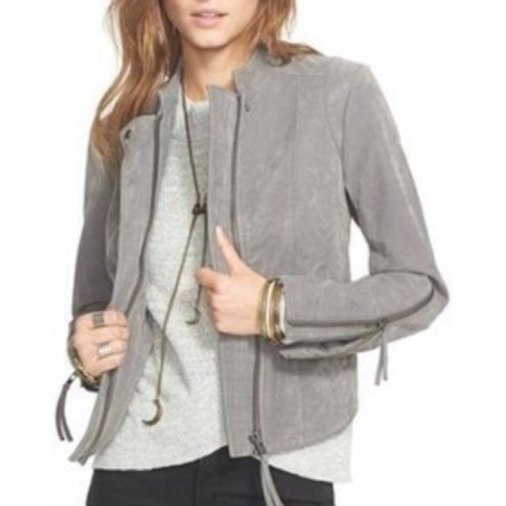 Free People Clean Vegan Leather Jacket